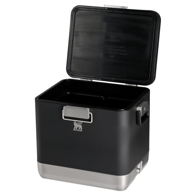 Stanley 1913 Lifted Spirits™ Steel Cooler 52L en Black | Ver Abrir
