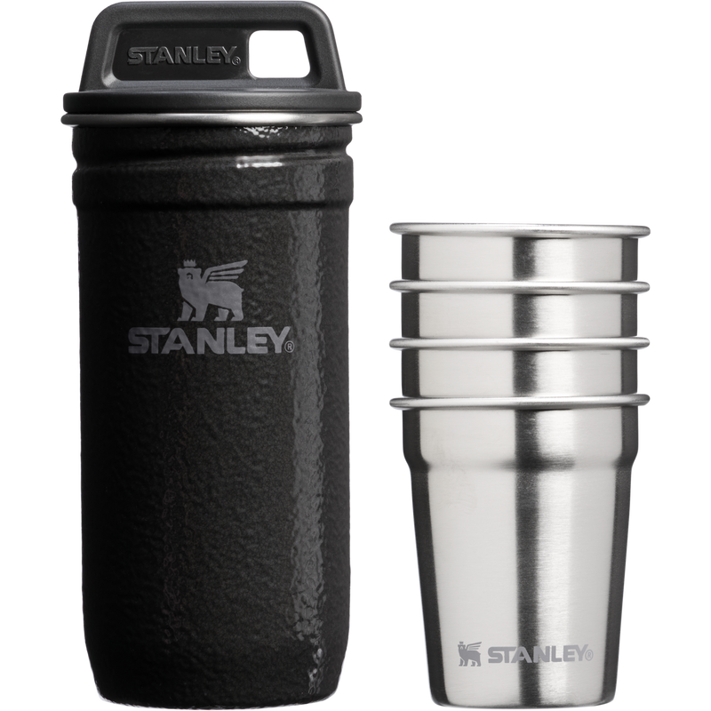 Stanley 1913 Adventure Nesting Shot Glass Set in Hammertone Black | Weergave Voorkant