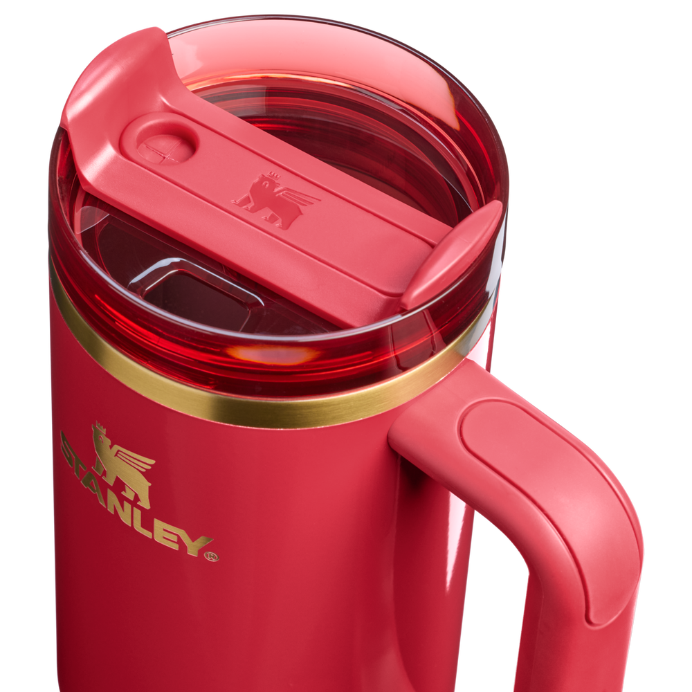 Stanley 1913 The Cheers & Cheer Quencher H2.0 Flowstate™ Tumbler 30 OZ 0.88 L - Stanley Create in Holly Berry Gloss | Lid Detailed View