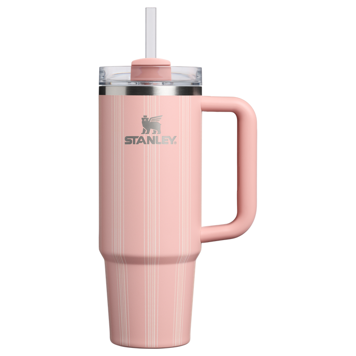 Stanley 1913 Quencher® H2.0 FlowState™ Tumbler 0.89L en Peach Rose Picnic Stripe | Ver Delante