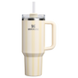 Swatch for Stanley 1913 The Quencher H2.0 FlowState™ Tumbler 40 OZ 1.18 L in Cream Picnic Stripe | Front View