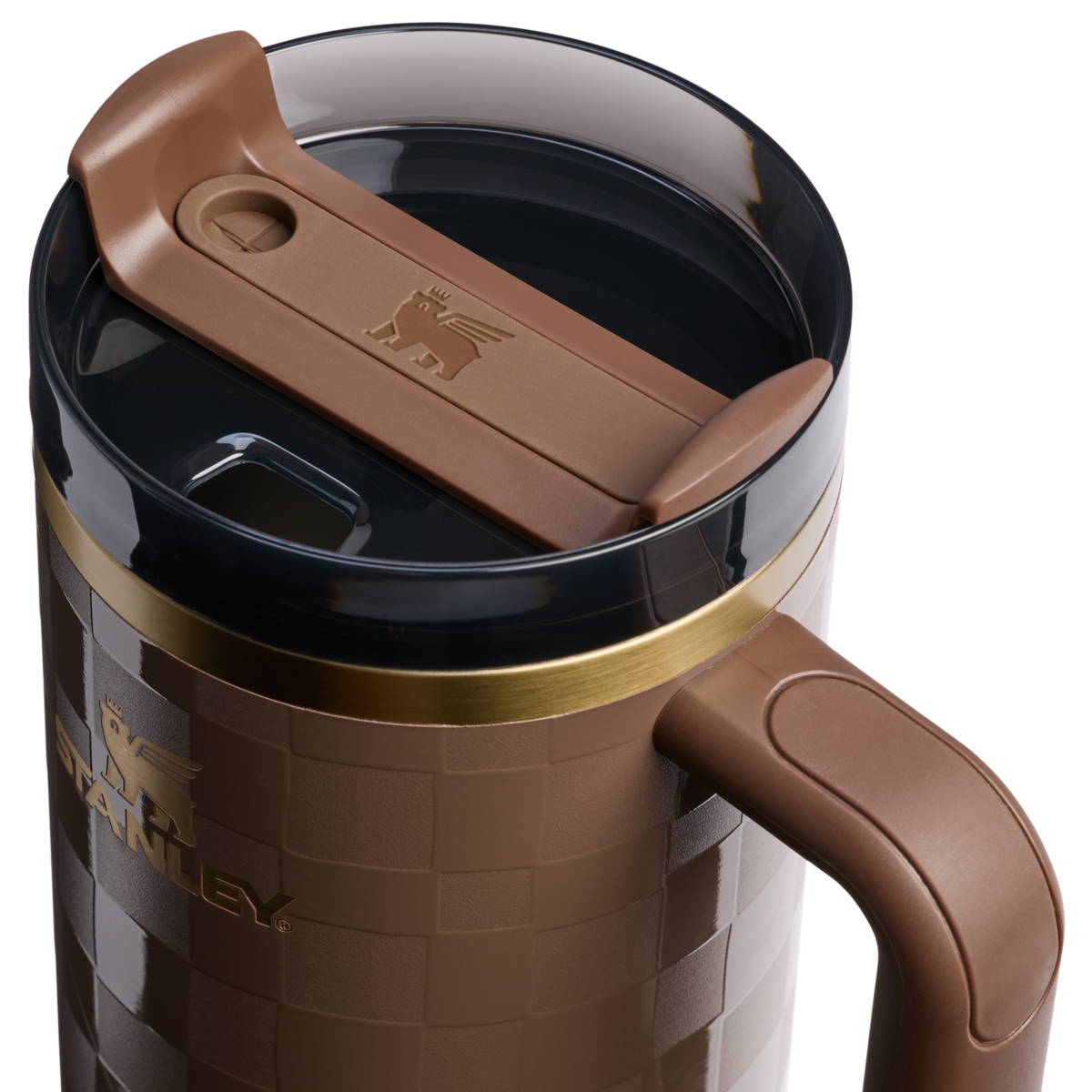 Stanley 1913 Quencher® H2.0 FlowState™ Tumbler 1.18L w Espresso Check | Widok Szczegóły pokrywki