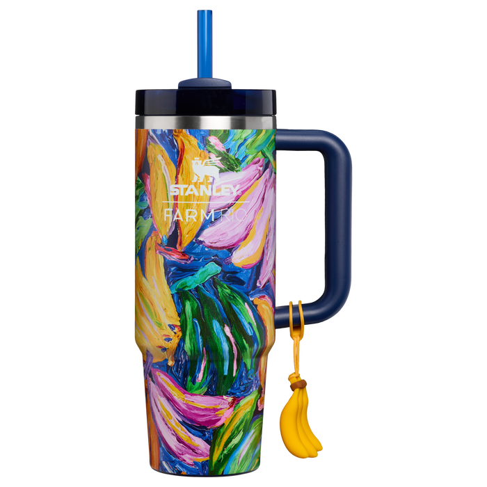Stanley 1913 Stanley 1913 x FARM Rio Quencher® H2.0 Flowstate™ Tumbler 30 OZ 0.89 L in Farm Rio Painted Bananas | Front View