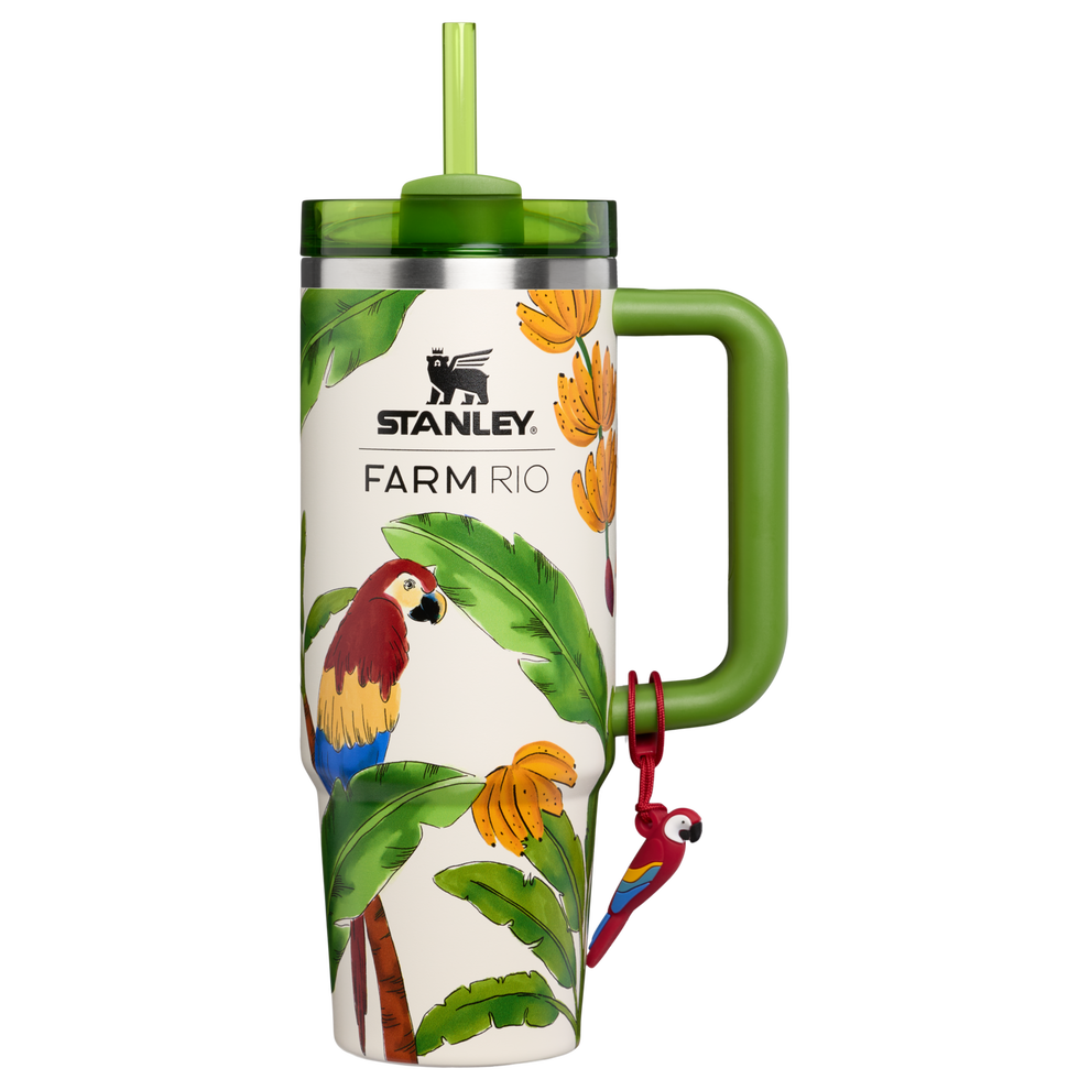 Stanley 1913 Stanley 1913 x FARM Rio Quencher® H2.0 FlowState™ Tumbler 0.89L en Farm Rio Tropical Destiny | Ver Delante