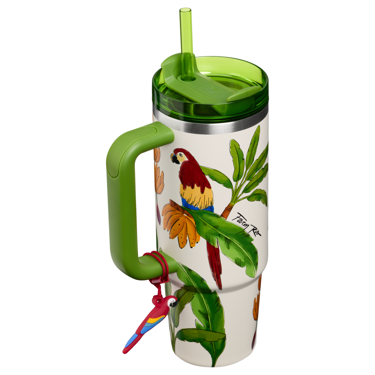 Stanley 1913 Stanley 1913 x FARM Rio Quencher® H2.0 FlowState™ Tumbler 0.89L en Farm Rio Tropical Destiny | Ver Detrás