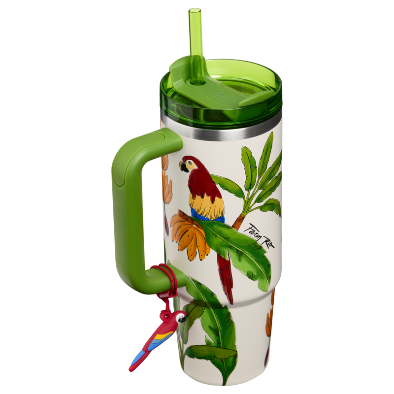 Stanley 1913 Stanley 1913 x FARM Rio Quencher® H2.0 FlowState™ Tumbler 0.89L en Farm Rio Tropical Destiny | Ver Detrás