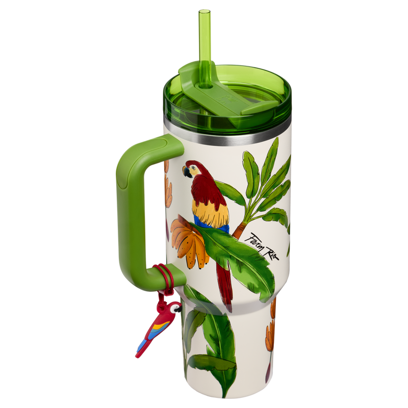 Stanley 1913 Stanley 1913 x FARM Rio Quencher® H2.0 FlowState™ Tumbler 1.18L en Farm Rio Tropical Destiny | Ver Detrás