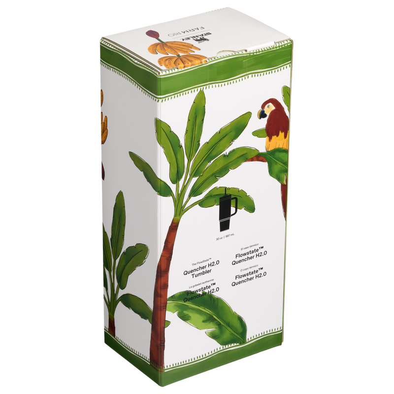 Stanley 1913 Stanley 1913 x FARM Rio Quencher® H2.0 FlowState™ Tumbler 0.89L en Farm Rio Tropical Destiny | Ver Detrás