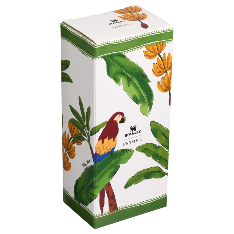 Stanley 1913 Stanley 1913 x FARM Rio Quencher® H2.0 FlowState™ Tumbler 1.18L en Farm Rio Tropical Destiny | Ver Delante