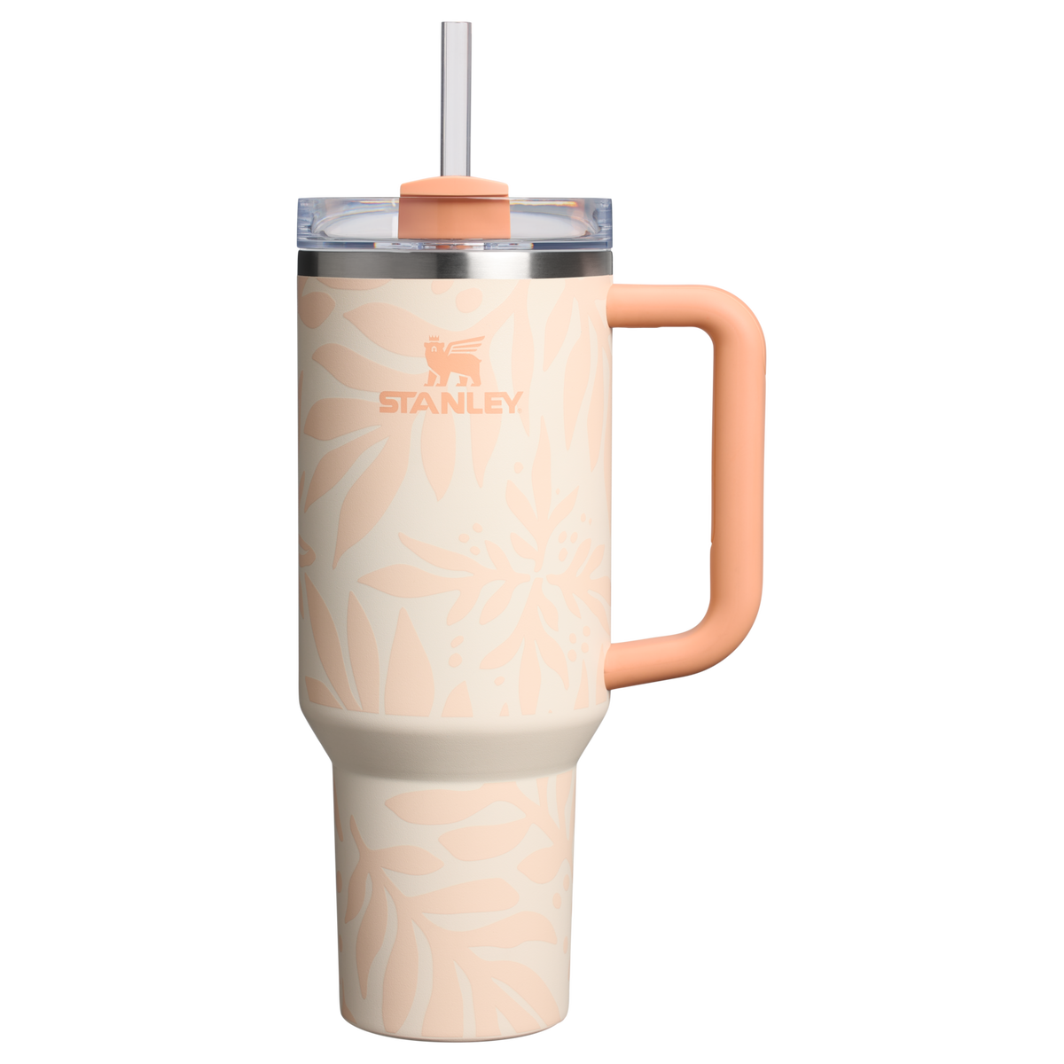 Stanley 1913 Quencher® H2.O Flowstate™ Tumbler 1.18L in Apricot Palms | Front View