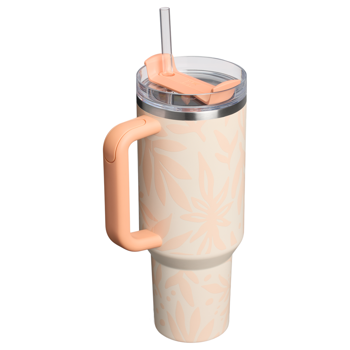 Stanley 1913 Quencher® H2.O Flowstate™ Tumbler 1.18L in Apricot Palms | Back View