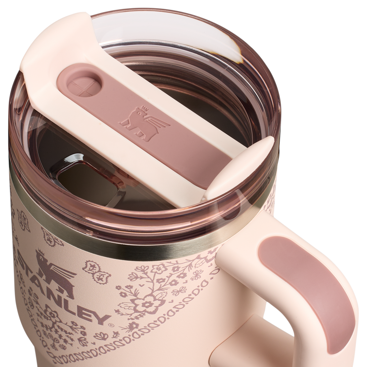Stanley 1913 Quencher® H2.0 FlowState™ Tumbler 0.59L w Conch Floral | Widok Szczegóły pokrywki