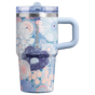 Swatch for Stanley 1913 The Quencher ProTour Flip Straw Tumbler 20 OZ 0.59 L in Blue Dream Wildflower | Front View