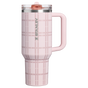 Swatch for Stanley 1913 Quencher® ProTour Flip Straw Tumbler 1.18L in Blossom Plaid | Front View