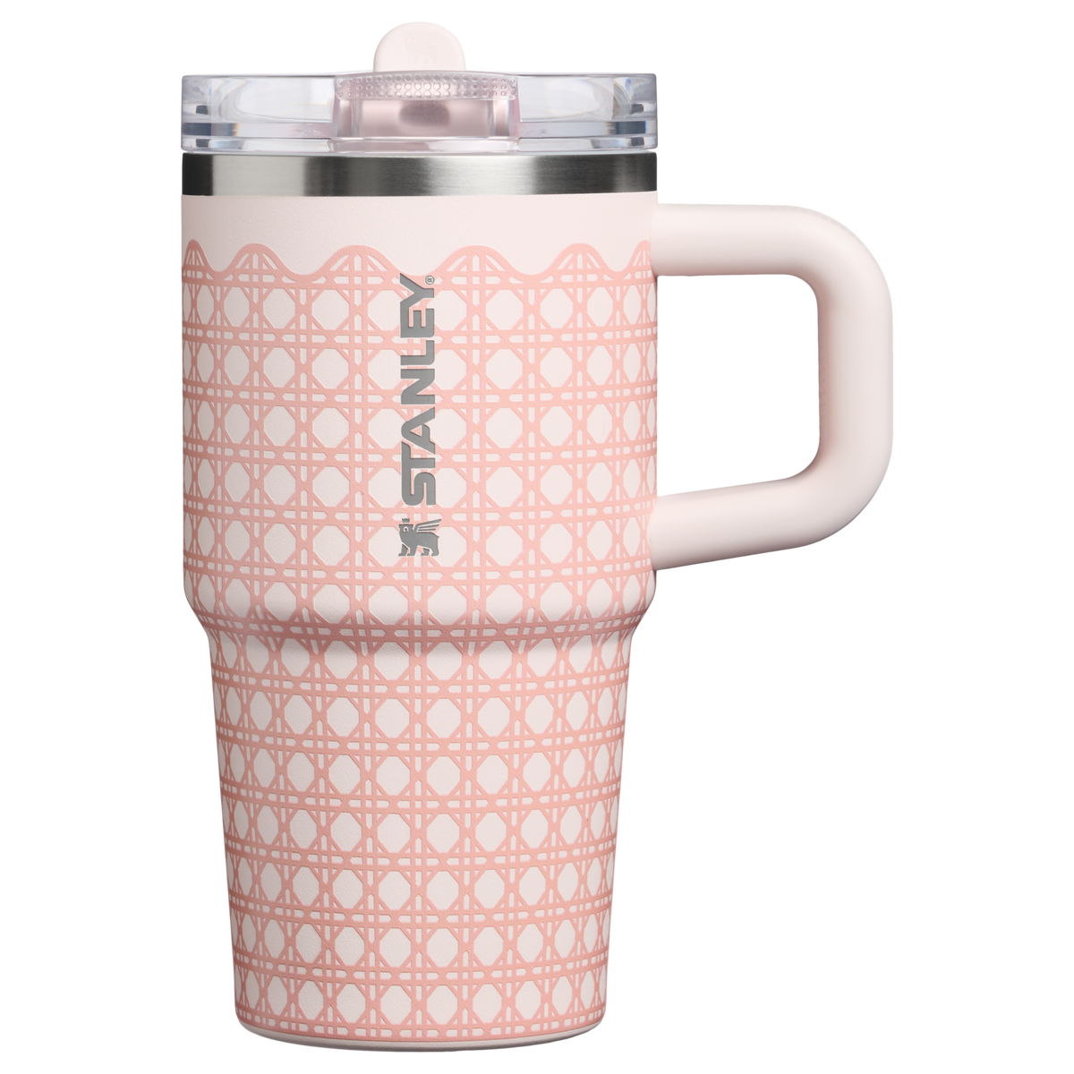Stanley 1913 The Quencher® ProTour Flip Straw Tumbler 20 OZ 0.59 L in Rose Quartz Rattan | Front View