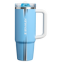 Swatch for Stanley 1913 Country Collection Quencher® ProTour Flip Straw Tumbler 30 OZ 0.89 L in Team Light Blue White | Front View
