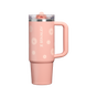 Swatch for Stanley 1913 The Quencher ProTour Flip Straw Tumbler 30 OZ 0.89 L in Sorbet Daisies | Front View