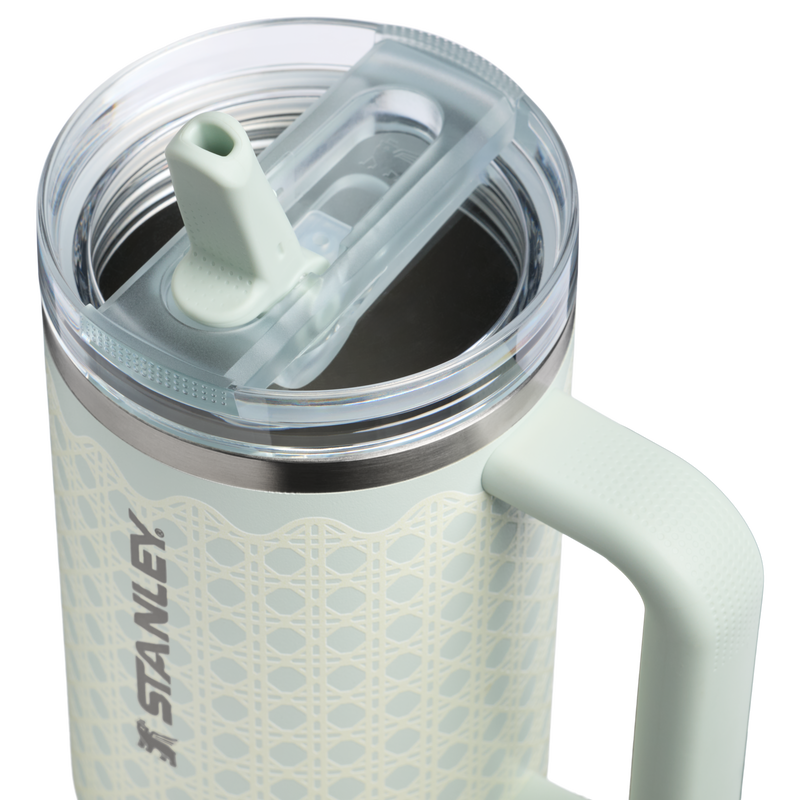 Stanley 1913 Quencher® ProTour Flip Straw Tumbler 1.18L in Mist Rattan | Lid Detailed View