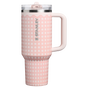 Swatch for Stanley 1913 The Quencher® ProTour Flip Straw Tumbler 40 OZ 1.88 L in Rose Quartz Rattan | Front View