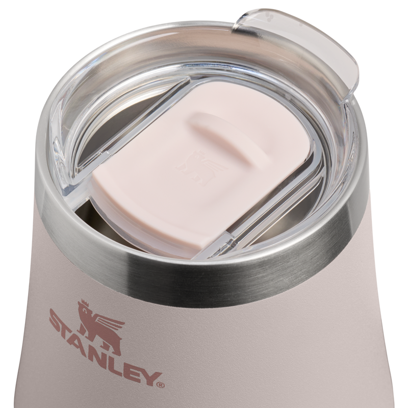 Stanley 1913 Reserve Wine Tumbler 0.32L in Rose Quartz | Weergave Deksel in detail