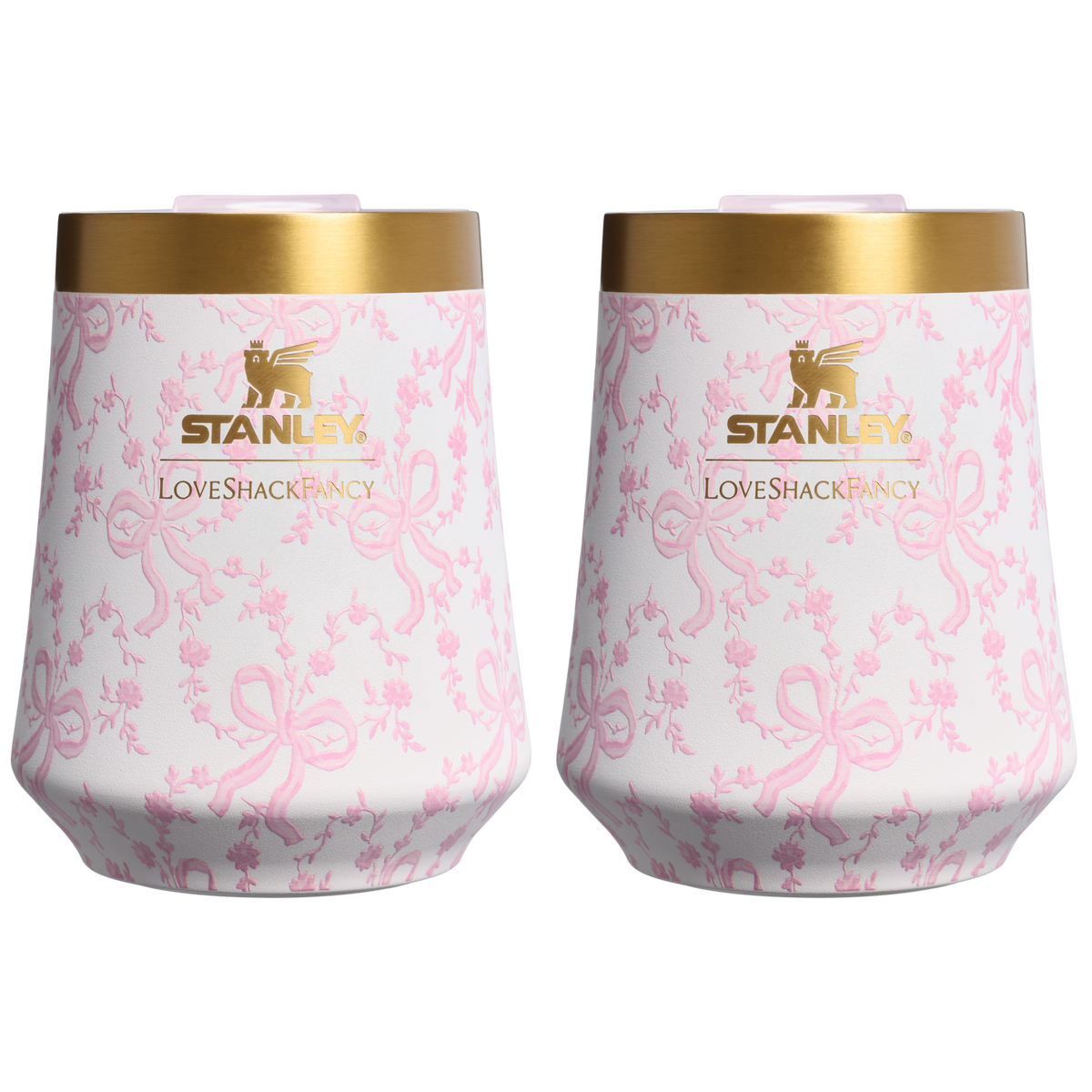 Stanley 1913 Stanley 1913 x LoveShackFancy Reserve Wine Tumbler Set 2-pack 0.32L en Coquette Bow - Chantilly | Ver Delante