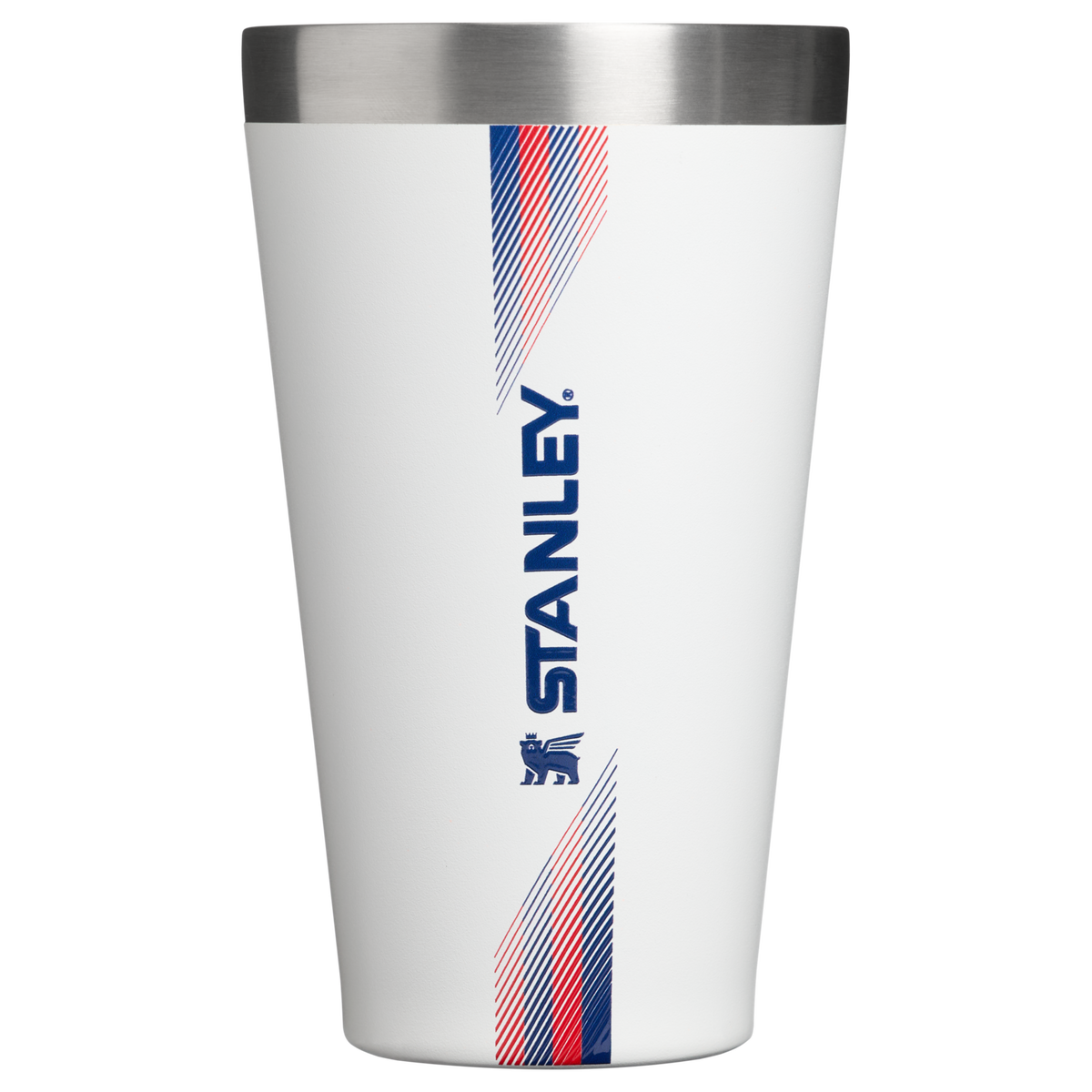 Stanley 1913 Country Collection Stacking Pint 16 OZ 0.47 L in Team White Dark Blue | Front View