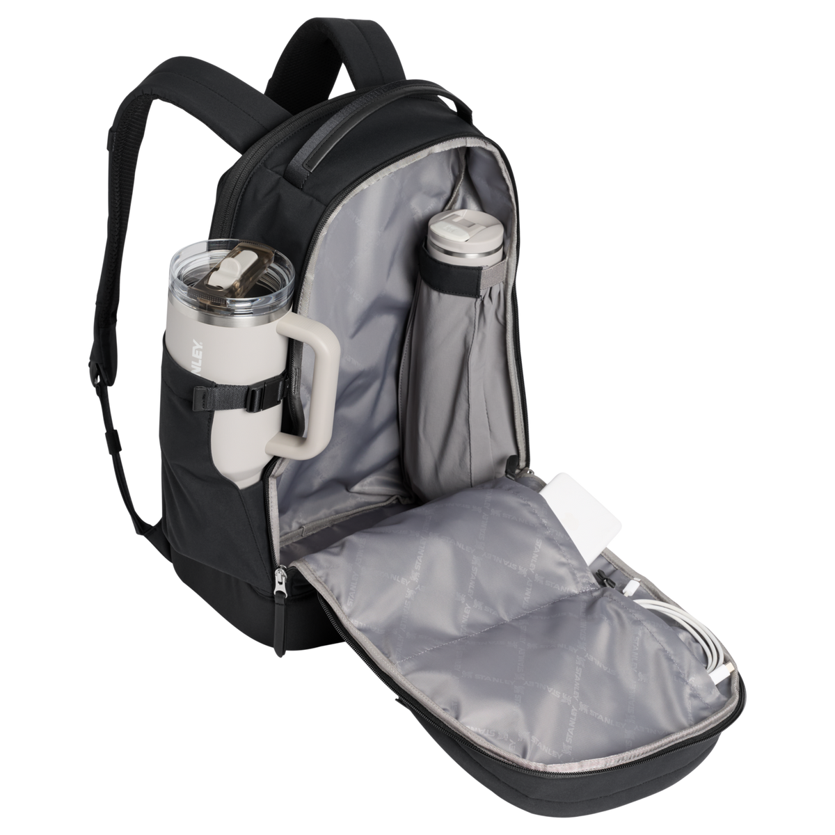 Stanley 1913 Standby Backpack 28.6L en Black | Ver Abrir