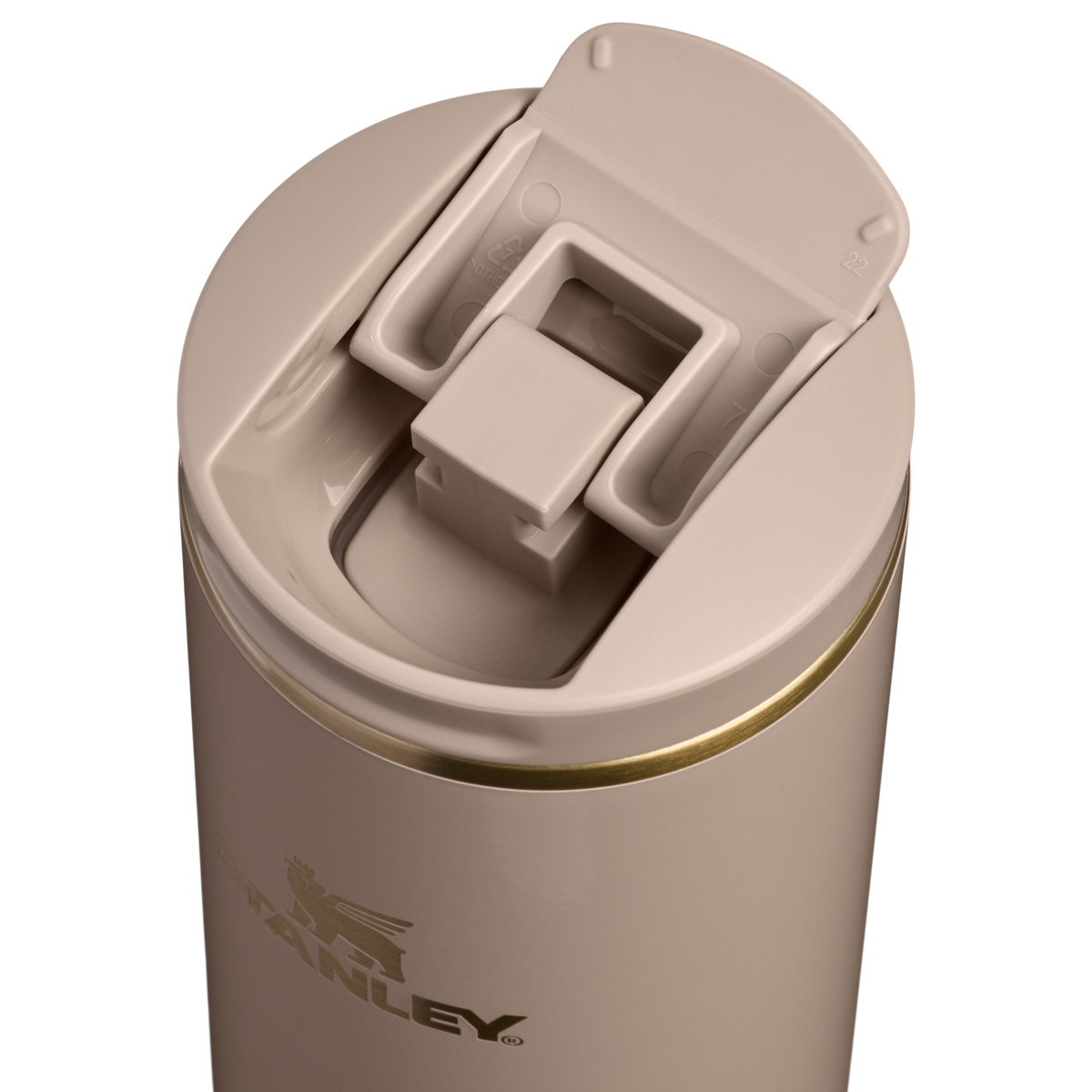 Stanley 1913 Transit Flip Top Mug 0.47L en Bedrock Gloss | Ver Detalles de la tapa