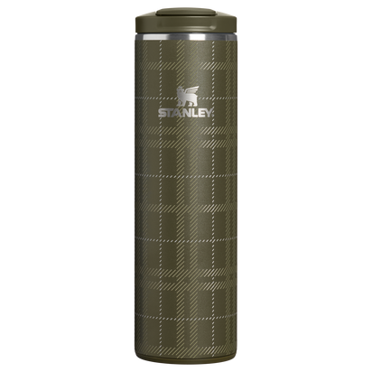 Stanley 1913 The Transit 2.0 Flip Top Mug 16 OZ 0.47 L in Peat Moss Plaid | Front View