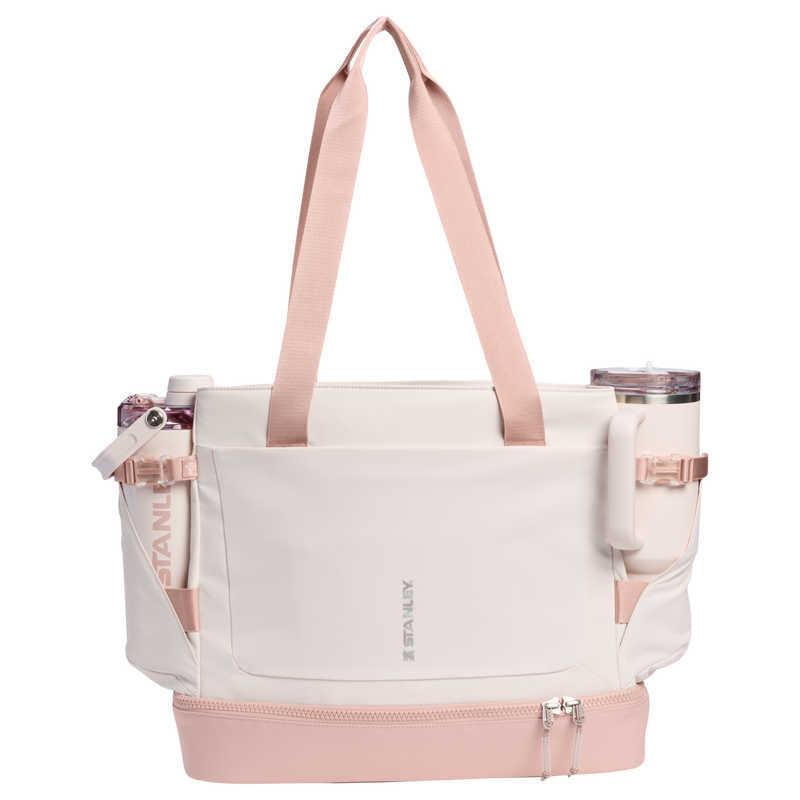 Stanley 1913 Vitalize™ Macro Method Tote 26.1L en Rose Quartz | Ver Delante