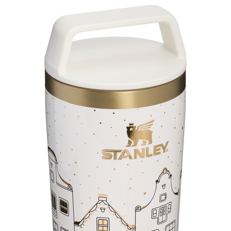 Stanley 1913 The Café-To-Go Travel Mug 12 OZ 0.35 L in Salt Gingerbread | Lid Detailed View