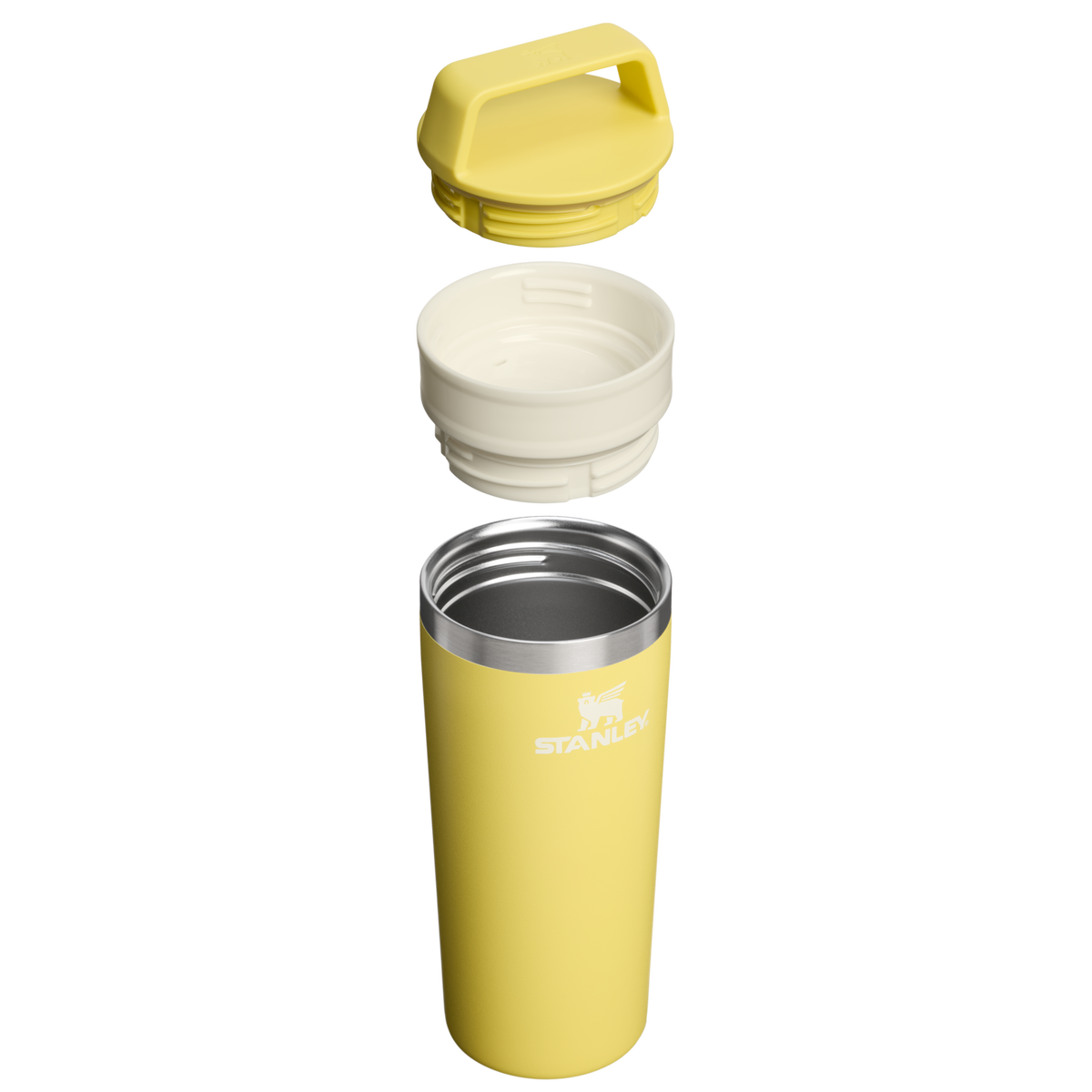 Stanley 1913 The Café-To-Go Travel Mug 16 OZ 0.47 L in Daffodil | Cross Section View