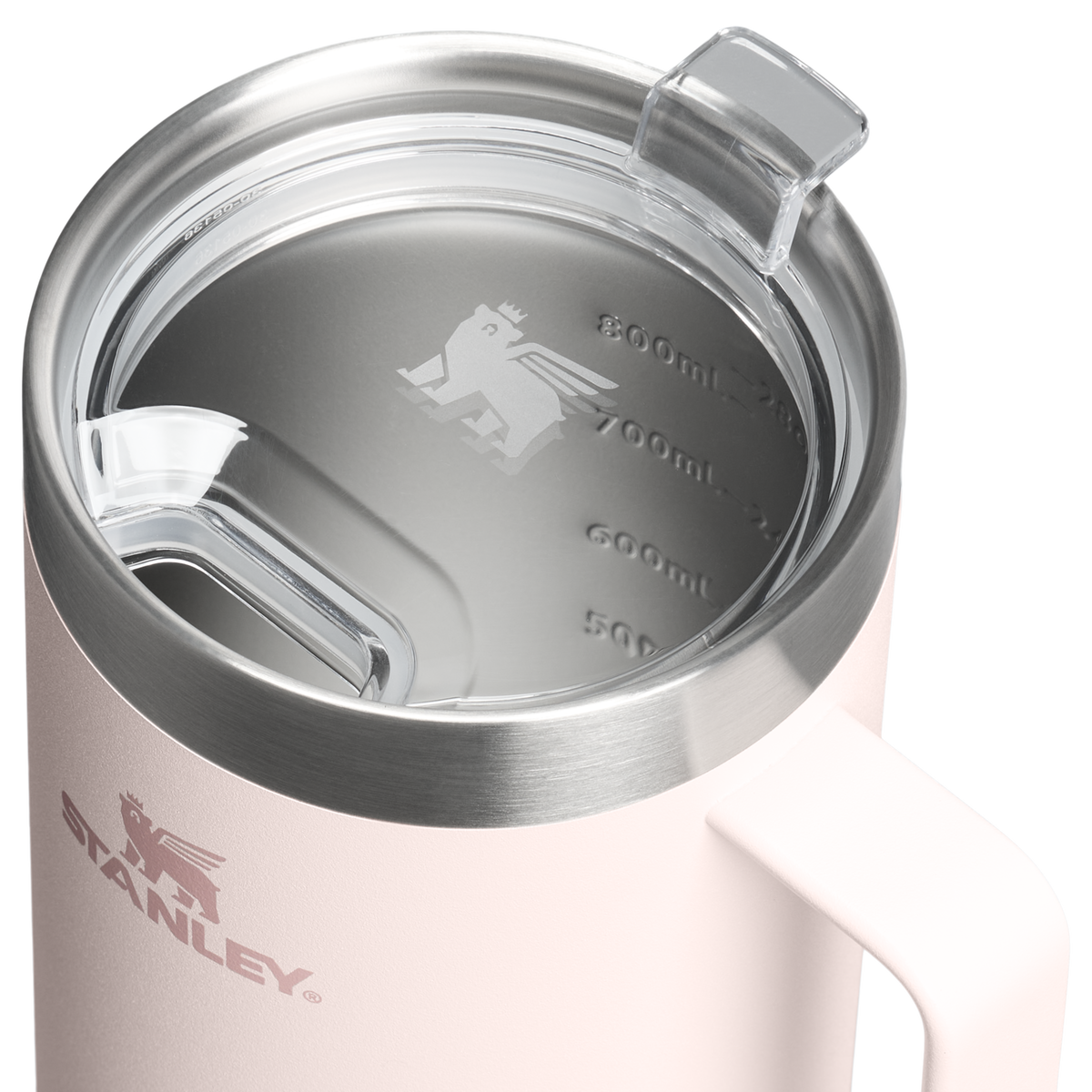 Stanley 1913 The Everyday Suburban Mug 30 OZ 0.89 L in Rose Quartz | Lid Detailed View