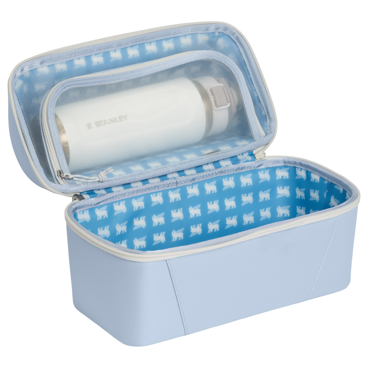 Stanley 1913 The FlowState™ Duo Lunchbox 8.2 QT 7.76 L in Blue Dream Stone | Open View