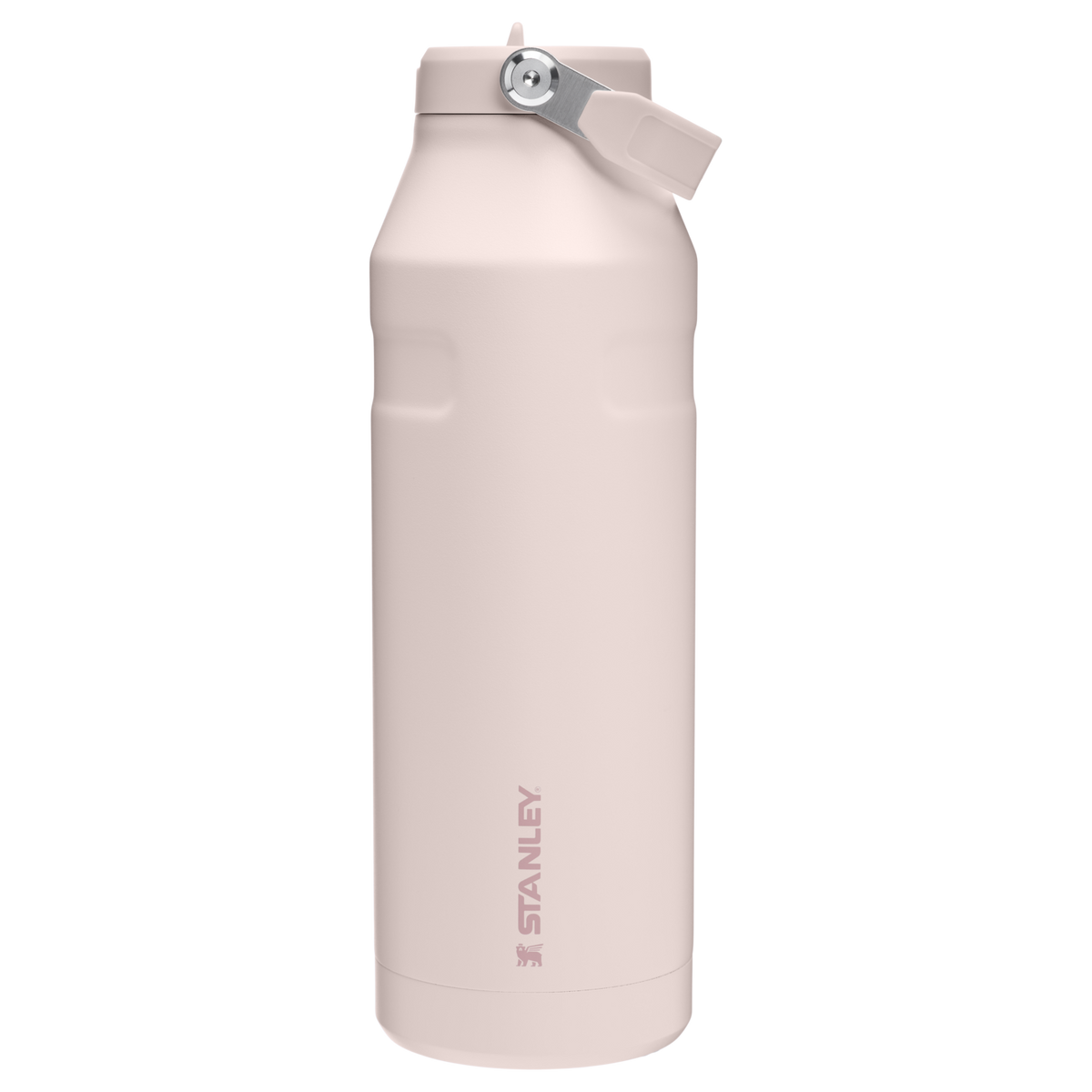 Stanley 1913 The IceFlow™ Bottle with Flip Straw Lid 50 OZ1.47 L in Rose Quartz | Front View