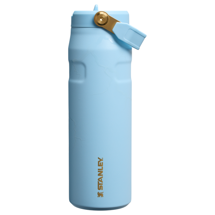 Stanley 1913 The Messi x Stanley IceFlow™ Bottle with Flip Straw Lid 24 OZ 0.71 L in Messi Striker Blue | Front View
