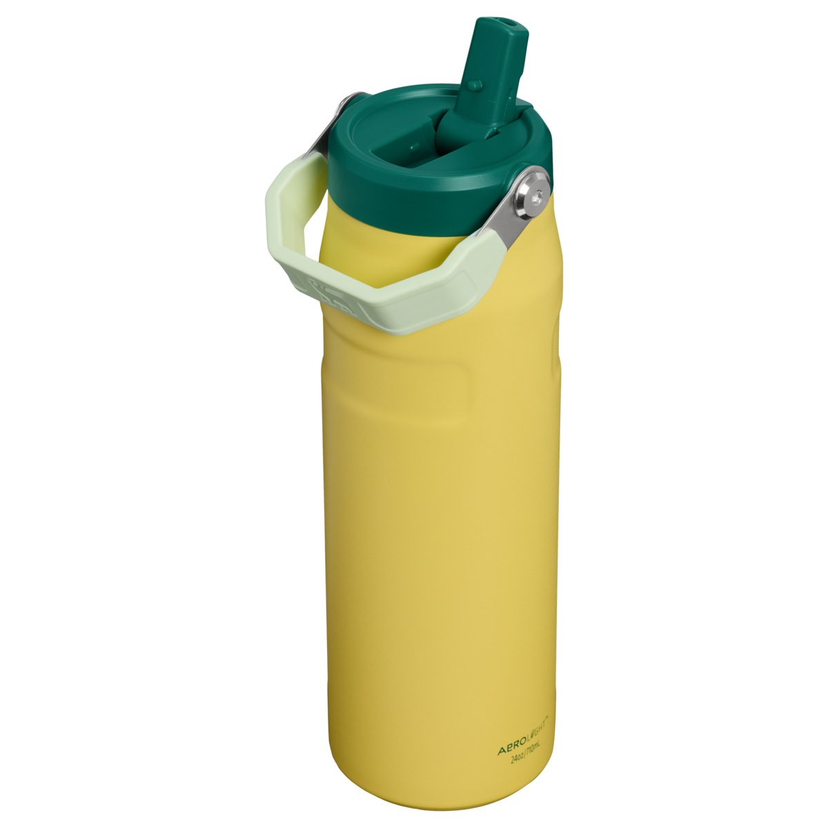 Stanley 1913 The IceFlow™ Bottle with Flip Straw Lid 24 OZ 0.71 L - Stanley Create in Daffodil Emerald | Back View