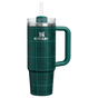 Swatch for Stanley 1913 The Quencher® H2.0 Flowstate™ Tumbler 30 OZ 0.89 L in Shadow Green Plaid | Front View