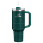 Swatch for Stanley 1913 The Quencher® H2.0 Flowstate™ Tumbler 40 OZ 1.18 L in Shadow Green Plaid | Front View