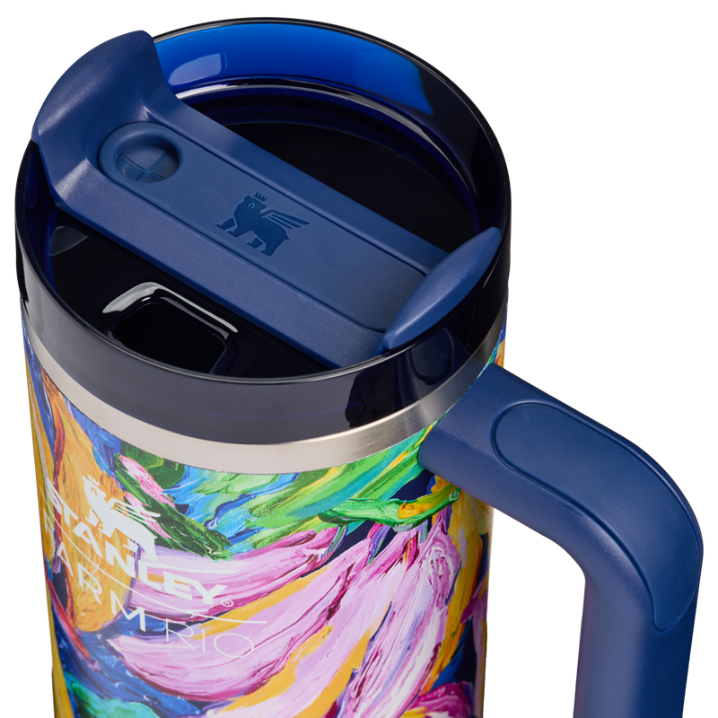 Stanley 1913 Stanley 1913 x FARM Rio Quencher® H2.0 Flowstate™ Tumbler 30 OZ 0.89 L in Farm Rio Painted Bananas | Lid Detailed View