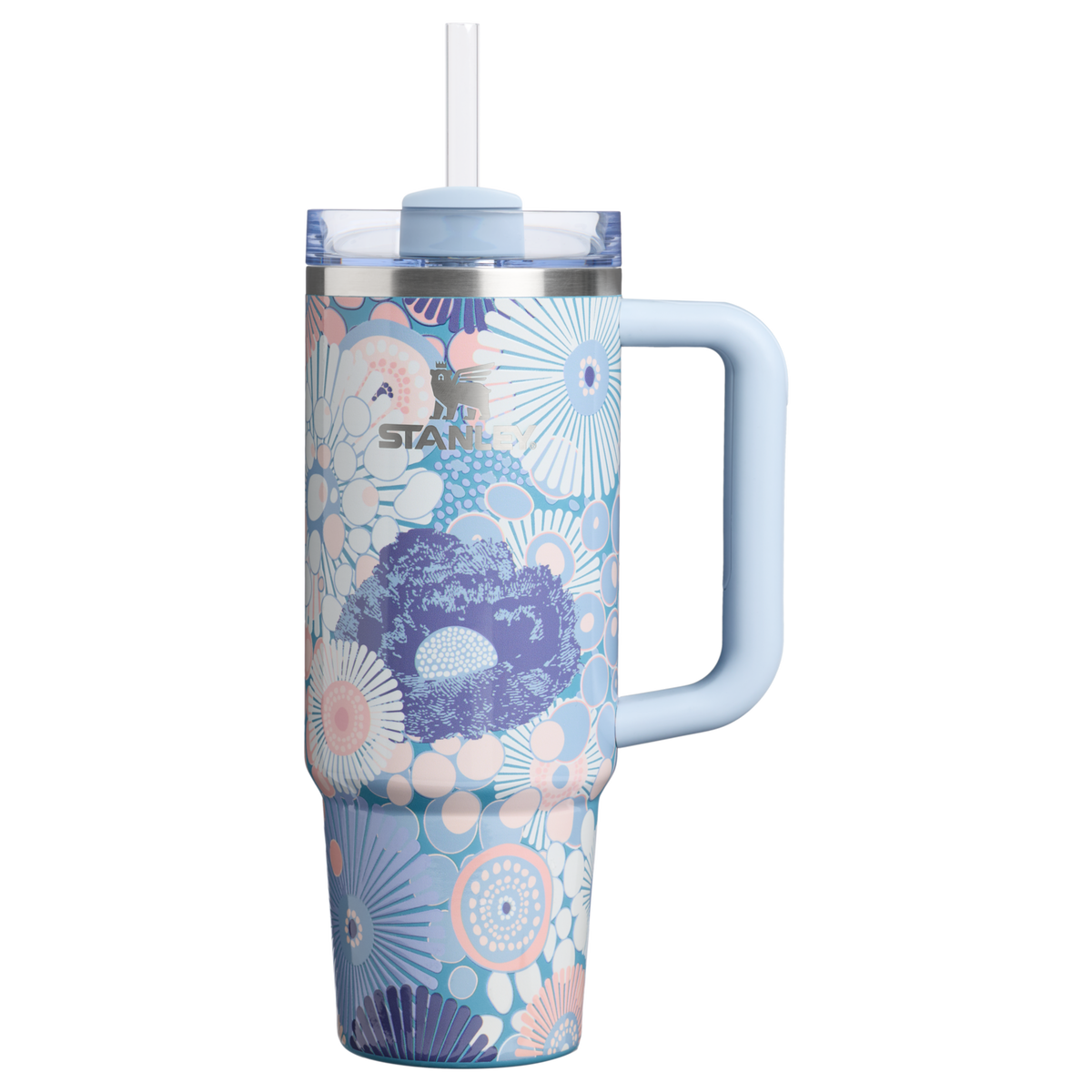 Stanley 1913 The Quencher H2.0 FlowState™ Tumbler 30 OZ 0.89 L in Blue Dream Wildflower | Front View