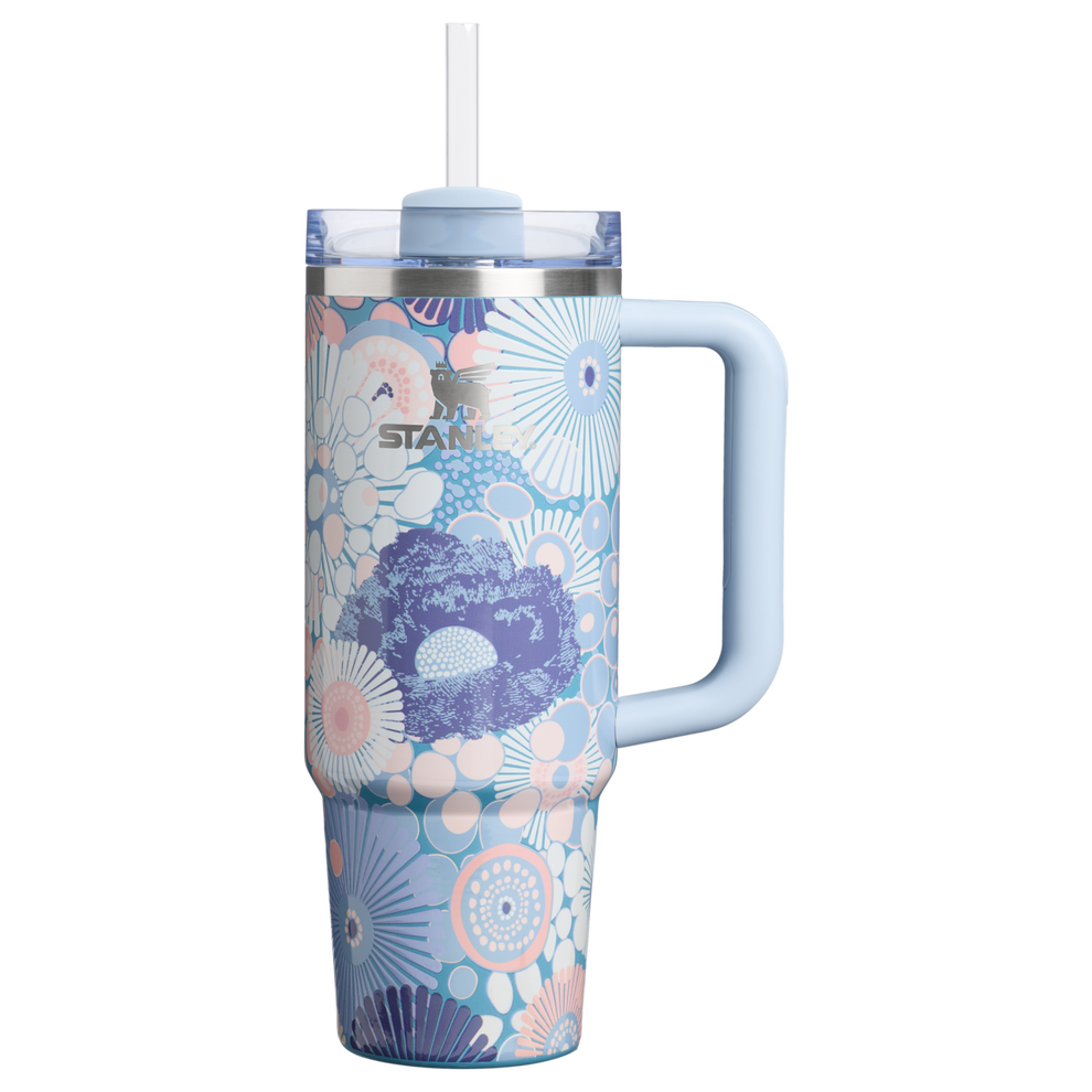 Stanley 1913 The Quencher H2.0 FlowState™ Tumbler 30 OZ 0.89 L in Blue Dream Wildflower | Front View