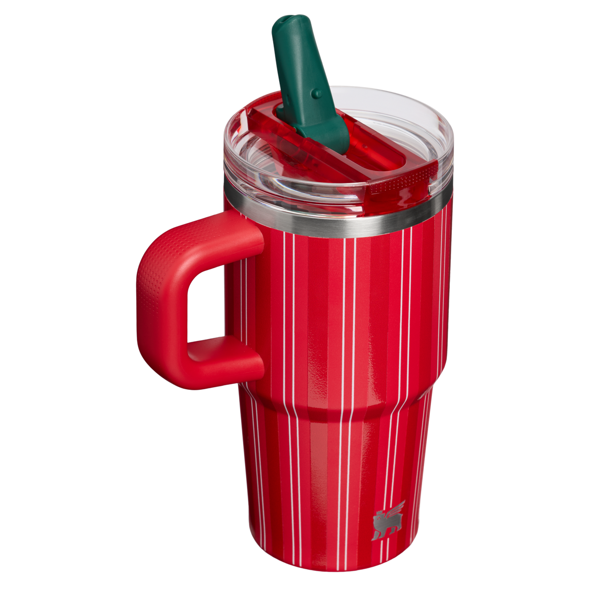 Stanley 1913 The Quencher® ProTour Flip Straw Tumbler 20 OZ 0.59 L in Rouge Holiday Stripe | Back View