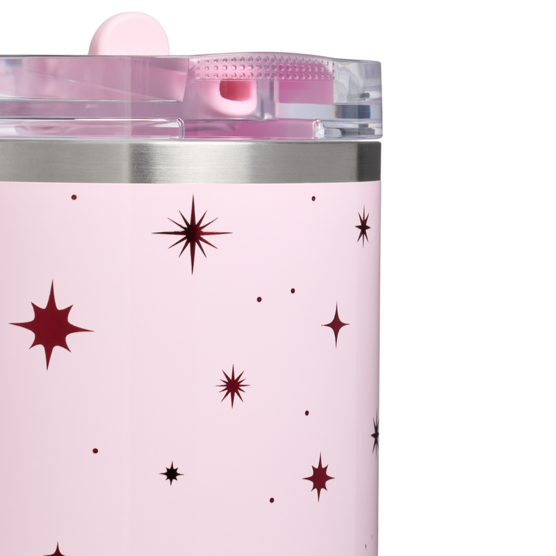 Stanley 1913 The Quencher® ProTour Flip Straw Tumbler 40 OZ 1.18 L in Soft Pink Night Sky | Detailed View
