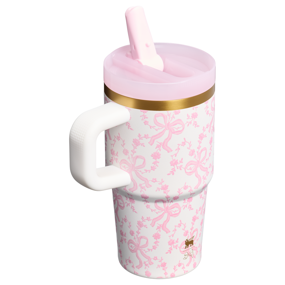 Stanley 1913 Stanley 1913 x LoveShackFancy Holiday The Quencher® Details ProTour Tumbler Set 2-pack in Coquette Bow Chantilly | Back View