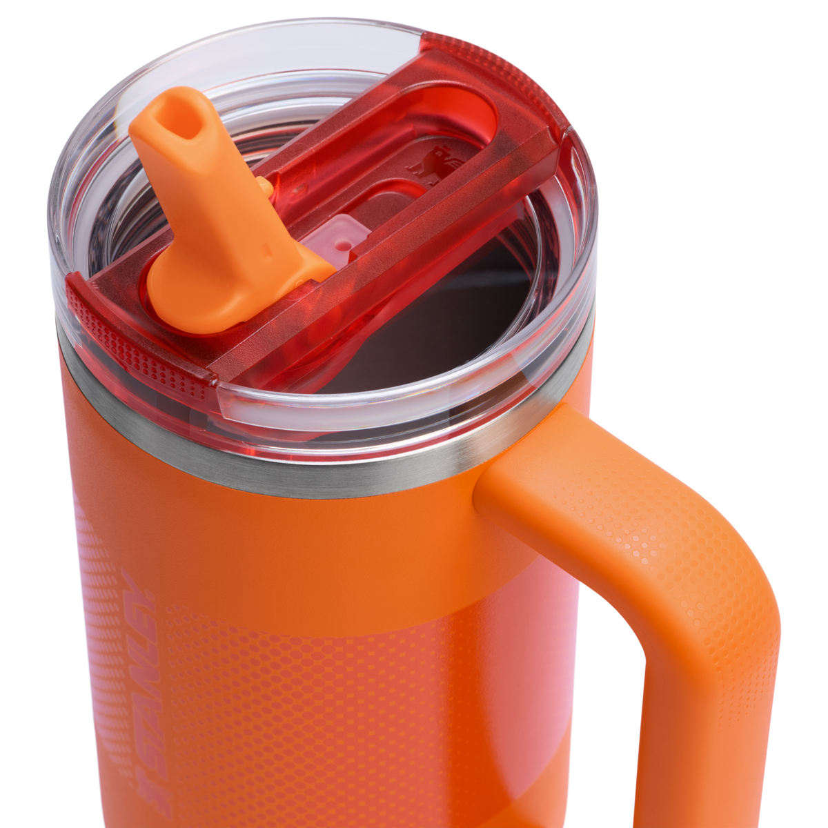 Stanley 1913 The Quencher ProTour Flip Straw Tumbler 30 OZ 0.89 L in Goldenrod Fade | Lid Detailed View