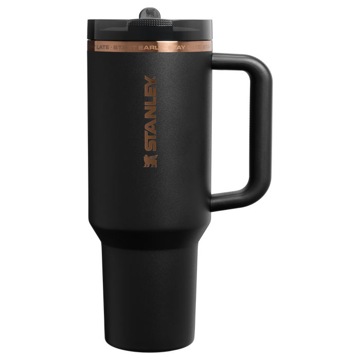 Stanley 1913 The Messi x Stanley Quencher ProTour Flip Straw Tumbler 40 OZ 1.18 L in Messi GOAT Black | Front View