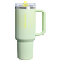 Swatch for Stanley 1913 The Quencher ProTour Flip Straw Tumbler 40 OZ  1.18 L in Honeydew Hypergrip | Front Lid View
