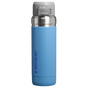 Swatch for Stanley 1913 The Quick Flip GO Bottle 36 OZ 1.1 L in Blue Sky | Front View