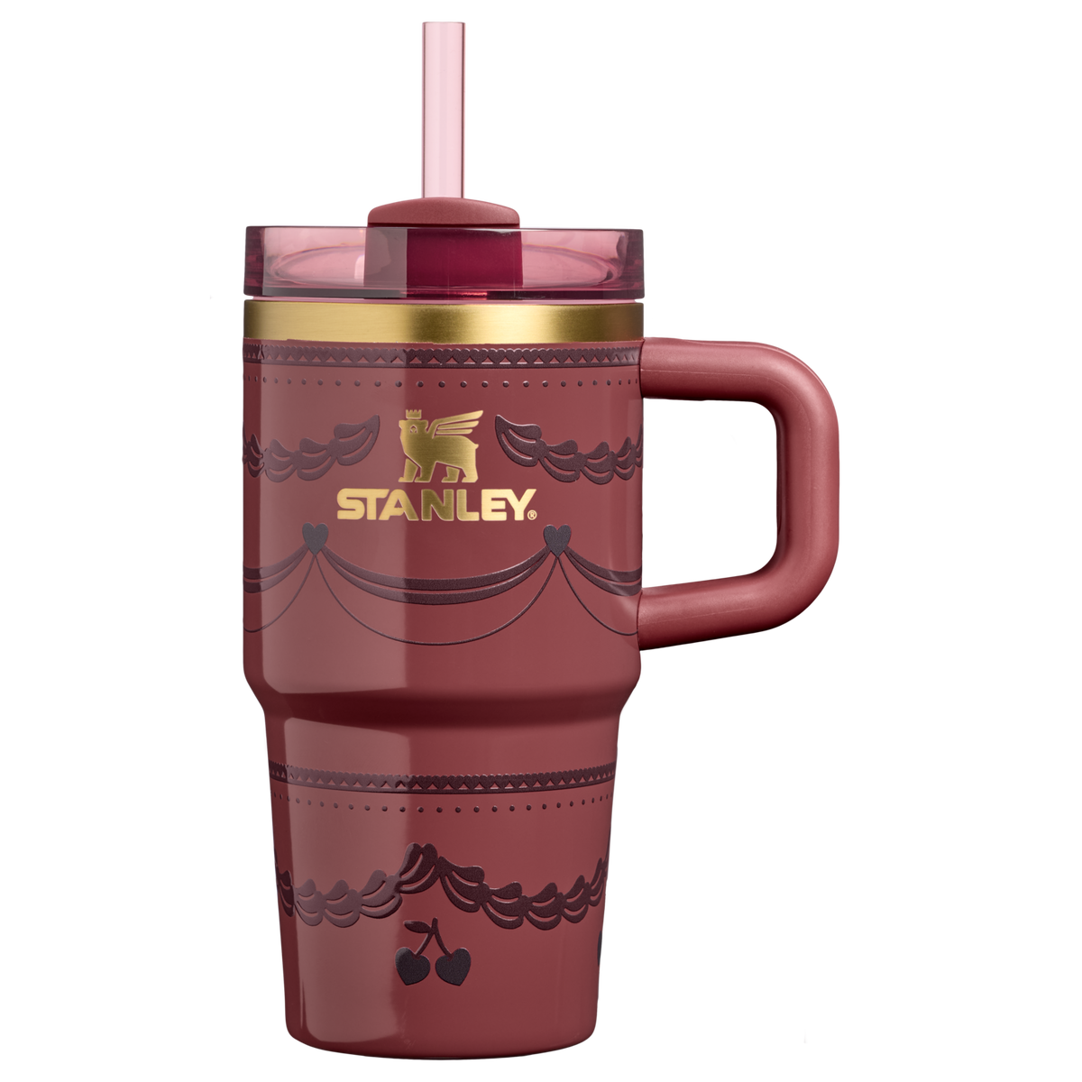 Stanley 1913 Quencher® H2.0 FlowState™ Tumbler 0.59L en Red Velvet Cake | Ver Delante
